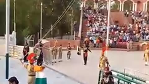 Border security force of India vs Punjab Rangers parade