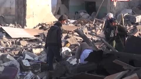 Yemen War: Saudi coalition air raid at Sanaa, March 26, 2015: film 3