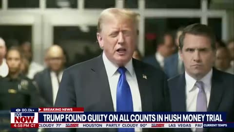 WATCH_ Trump reacts to his conviction outside courtroom _ LiveNOW from FOX