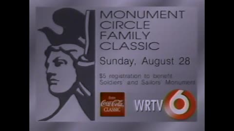 August 18, 1988 - WRTV Promo for Monument Circle Family Classic