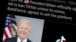 Joe Biden signs TikTok ban bill into law...