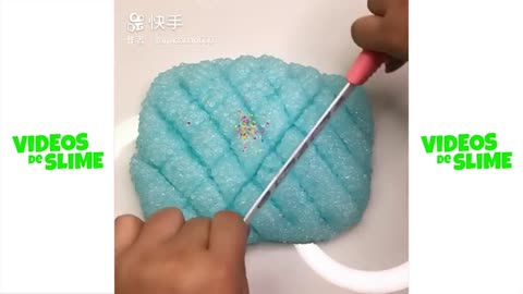 Satisfying slime ASMR video