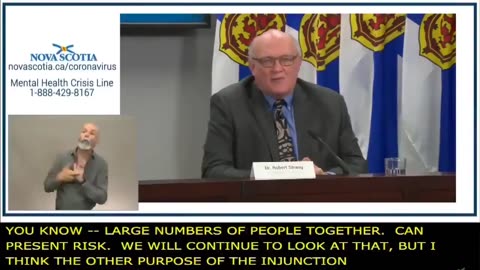 Nova Scotia's Chief Medical Officer Admits Lockdowns Were to Prevent Information Dissemination