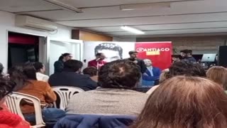 Andrés Ojeda, precandidato a presidente por el Partido Colorado, en Tacuarembó (03/05/2024)