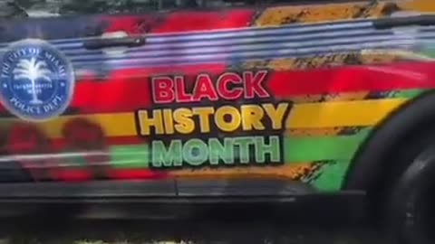 Miami Police Department Shows Off Their New Black History Month Police Car