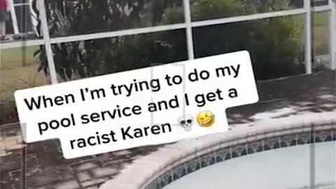 Crazed Karen wants to call COPS on pool guy for doing his job