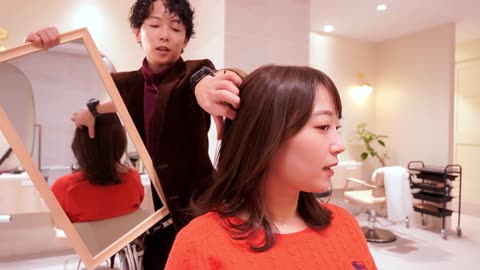 Got a Haircut at a Tokyo Hair Salon | haircut, haiewash, Treatment, Straight perm