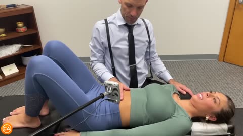 Twisting OPEN Her TIGHT Spine, SCOLIOSIS gets Cracked - asmr chiro
