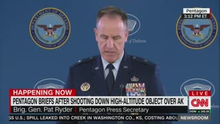 MAJOR: Pentagon Says Object Shot Down Over Alaska Is “Not Similar” To Chinese Spy Balloon