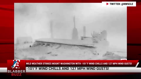 Wild Weather Strikes Mount Washington with -101°F Wind Chills and 127 mph Wind Gusts!