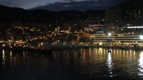 Monaco Marina Summer evening