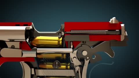 How a gun (Colt M1911) works! (Animation)