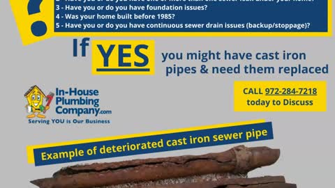 Cast Iron Sewer Pipe Replacement
