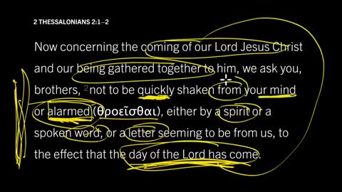 Don’t Lose Your Head About the Second Coming: 2 Thessalonians 2:1–2,