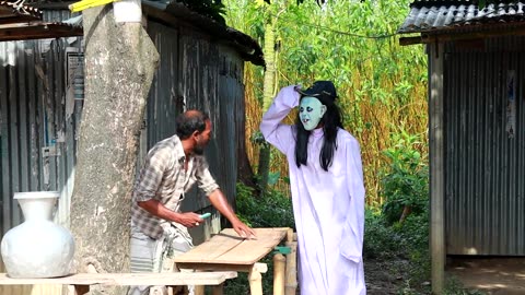 Ghost Attack In Village Peoples Ghost Funny Prank Videos Dhamaka Furti