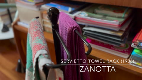 Servietto Towel Rack (1986) by Achille and Pier Giacomo Castiglioni for Zanotta
