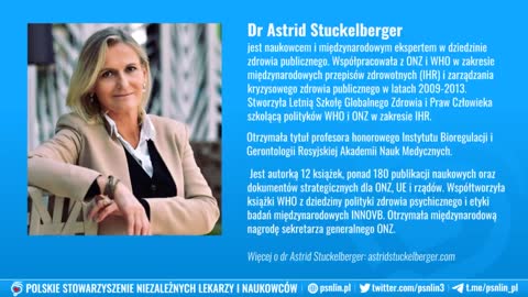 WHO, ONZ i ich plan GLOBALNEGO ZAMACHU na nasze wolności - Dr Astrid Stuckelberger