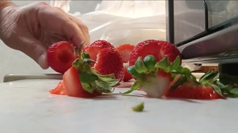 The No-Mess Way to Remove Strawberry Tops #shorts