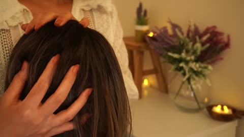 [ASMR] You will fall asleep in 15 minutes | Gently Scalp massage | Hair play | No Talking