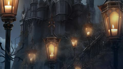 Haunted Castle | Old Castle | Full Moon | Eerie | Spooky | Gothic Art | AI Art #haunted #gothic