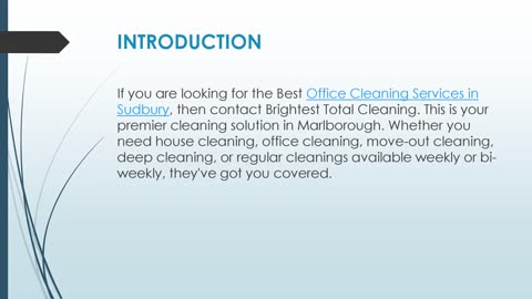 Best Office Cleaning Services in Sudbury