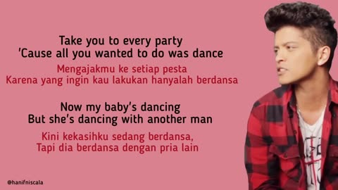 Bruno Mars-When I Was Your Man | Terjemah Lirik Indonesia