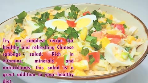 Tasty and healthy | The best Chinese cabbage salad recipe
