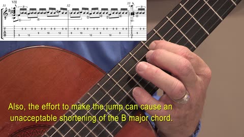 Technique Left-Hand, Part I. Video 39: Tremolo, transition m31-32, Option D