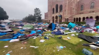 SHAMEFUL: Anti-Israel Protestors Trash UCLA's Campus