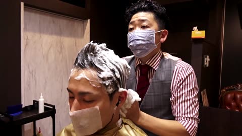 Binaural ASMR｜Barbershop Wing's Onodera's Ultimate Shampoo Massage to Clear the Scalp