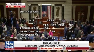 Greene fails at move to oust House Speaker Johnson Gutfeld Tucker Carlson Fox Live news