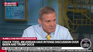 Chuck Todd, Jim Jordan Have Tense Back And Forth Over Double Standards