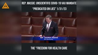 Rep Thomas Massies and HR 497, exposing the vaccine Mafia mandates