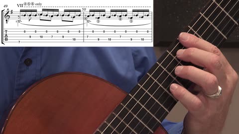 Technique Left-Hand, Part I. Video #57: Transition, m49-52