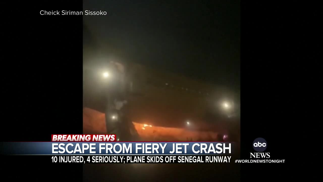 DEI KEEPS SHOWING UP 4 seriously injured after plane skids off runway and catches fire