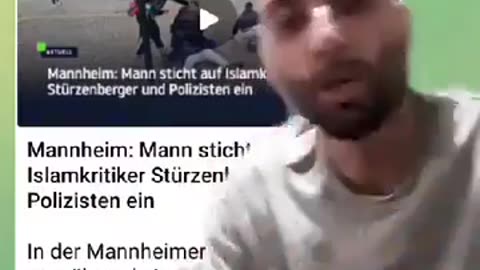 Muslim immigrants in Germany celebrate today's Mannheim terrorist attack. He