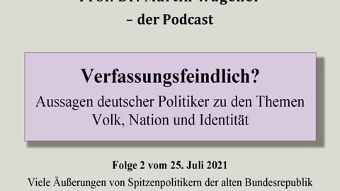 Realistisch Gedacht 2: Verfassungsfeindlich? Deutsche Politiker zu Volk, Nation und Identität