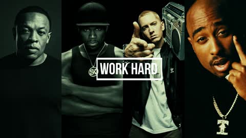 50 Cent - Work Hard (ft. Eminem & 2Pac & Dr Dre). Eminem #krayziebone #eminem
