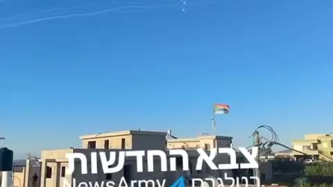 Multiple Iron Dome interceptions seen following sirens that sounded in Ma'alot