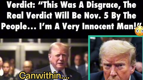 Trump says he innocent y’all! 👀