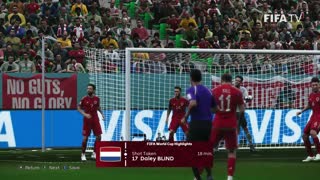 eFootball PES 2021 l Dutch wins Round of 16 FIFA World Cup Quatar 2022 Netherlands v Wales