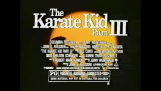 1989 Karate Kid Part III Movie Commercial