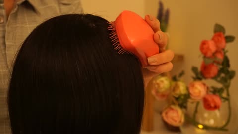 [ASMR] Soothing Hair Brushing with Two Tangle Teezers | Help You Sleep | No Talking