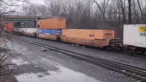 CSX Manlius Rail Yard & Very Long CSX Freight Trains - or 45 Minutes od CSX