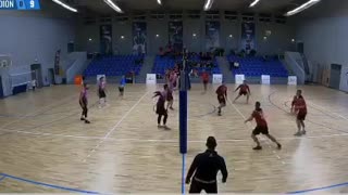 Huge spike 3 meters volleyball