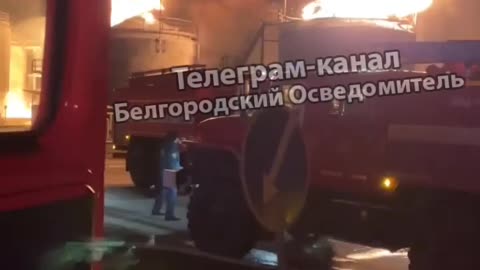 Oil Refinery in Belgorod is on Fire