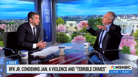 MSNBC host Ari Melber, RFK Jr. Clash Over Condemning Trump And Jan. 6