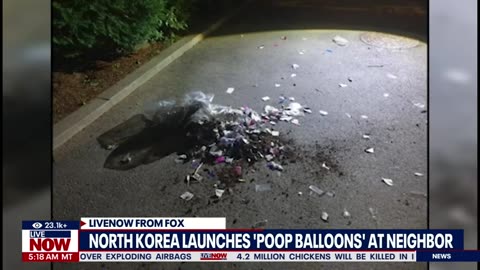 Poop balloons launched by North Korea at South Korea as ‘gift’ _ LiveNOW from FOX