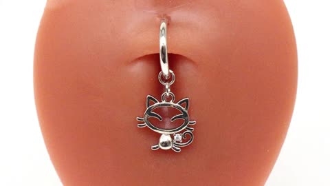 Heart Fake Belly Button Ring Fake Belly Piercing Butterfly