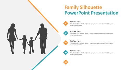 Family Silhouette PowerPoint Template